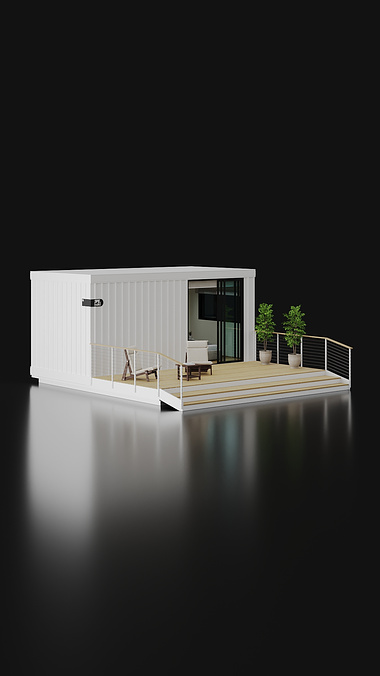 Modular Cabin Accommodation | 1-Module Unit | Studio Lighting
