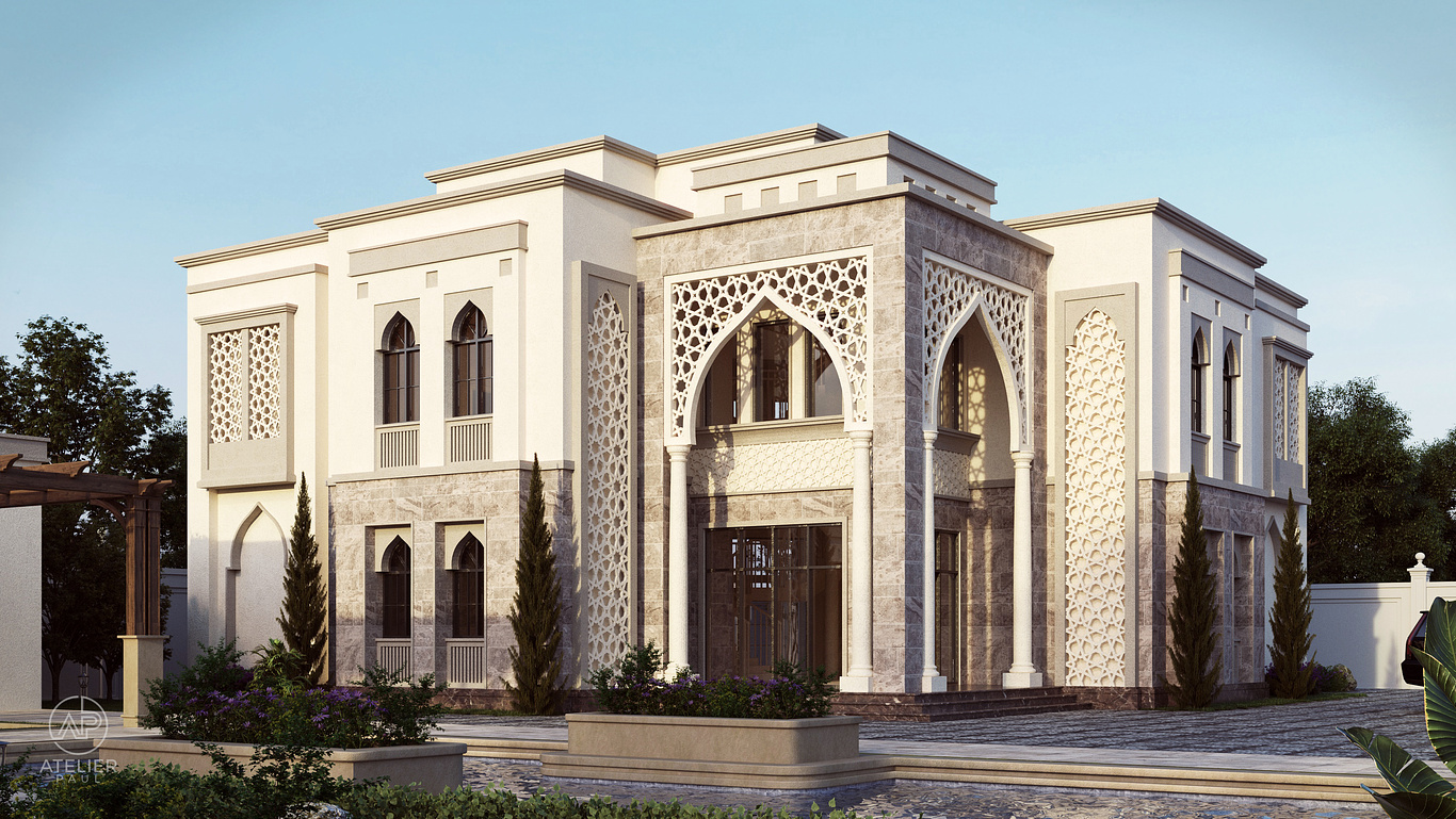 Islamic Villa Cristian Paul Carreon Cgarchitect Architectural Visualization Exposure