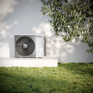Product visualization of the Logacool air-conditioning system from Buderus