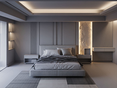 Clay Rendering - Bedroom Design