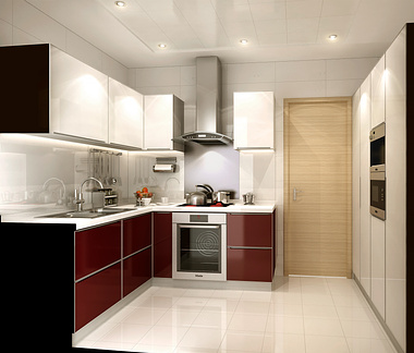 Chongqing Lot B2 Residential Kitchen Interior Design