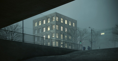 Exterior Visualization: Office Building in Berlin