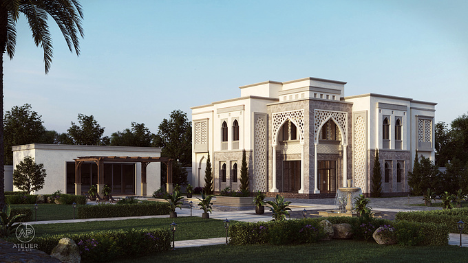 Design and Visualization of Islamic Villa