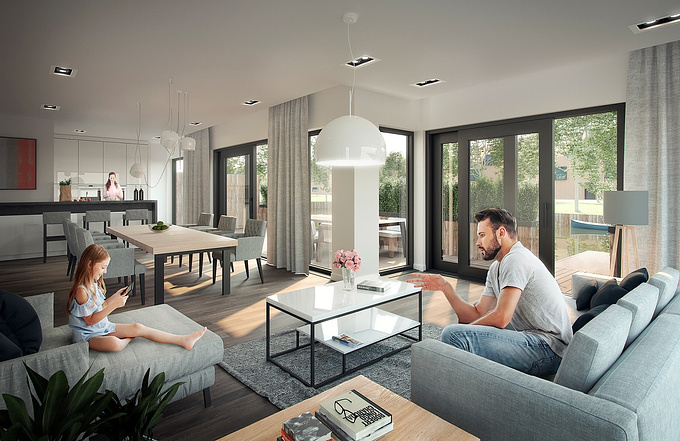Pixelateit - https://www.pixelateit.info
Fruitful cooperation with Parallel-realities from Amsterdam resulted in visualization of this modern bright interior.