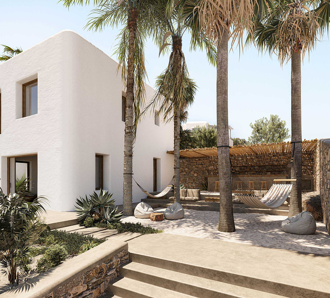 F-Loulos Villa.
Architectural visualization services for a Villa in Mykonos designed by Chorografoi architects