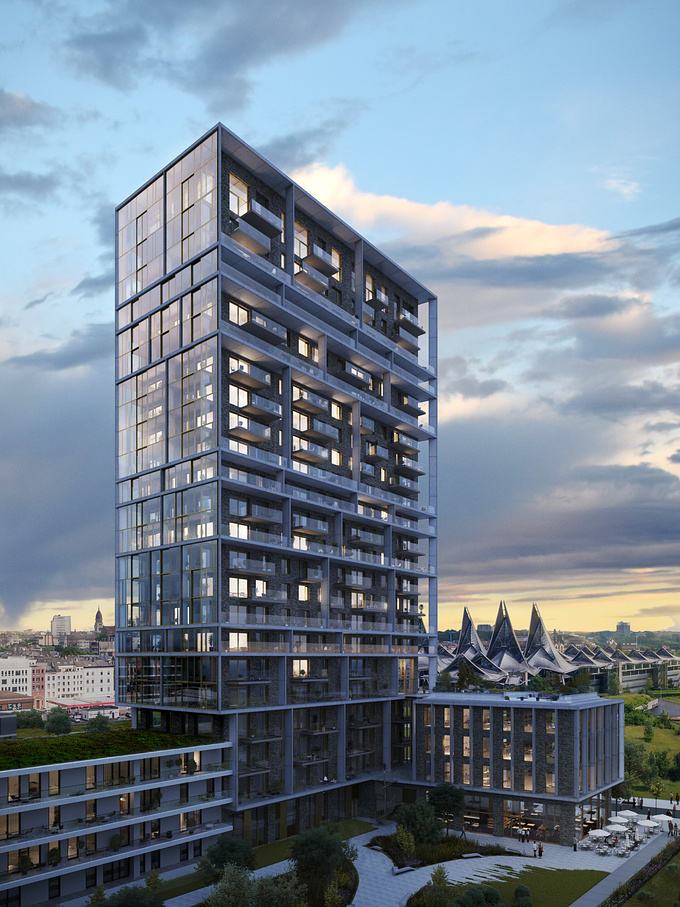 ZOA Studio - https://zoa3d.com
Looking at the River Schelde in Anwerpen is the thing right now, when you are looking for a new apartment around NieuwzZuid. A fine Rendering we did of the Scheldezicht Tower for Tripleliving. Architects: CFMoller Architects & BRUT Architecture.