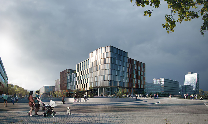 Falkenborgvegen is set to become a new local center in Trondheim