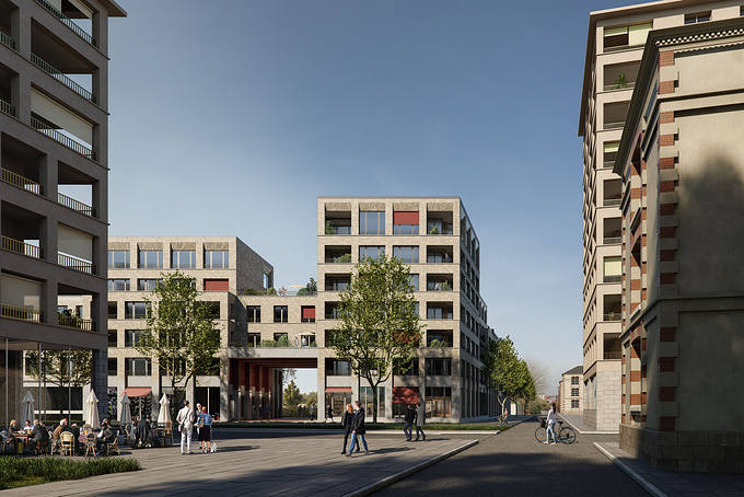 Apartments designed by Atelier Martel.
Image by Graph.
