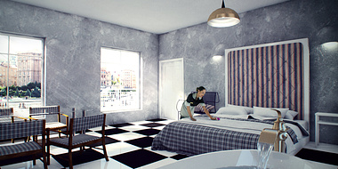 Bedroom in Hotel CA