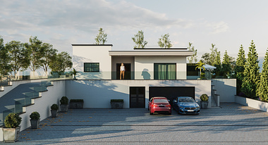 simple modern villa