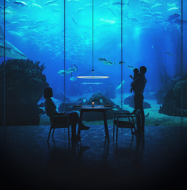 Aquarium restaurant