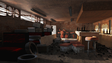 Remodelled  scene from the game, The last of us