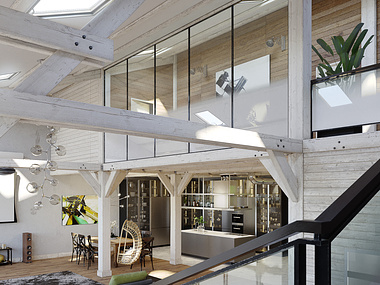 Loft, view from the stairs