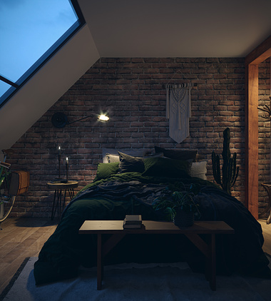 Rustic Bedroom 
