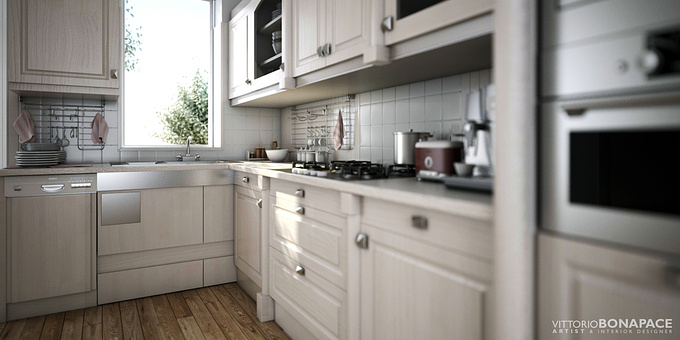  - http://www.vittoriobonapace.com
"Rast s.r.l." Kitchen Project in Monterotondo, Italy. Designed, modeled and rendered by Vittorio Bonapace