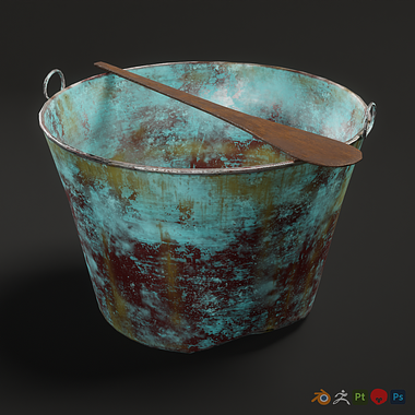3D Game Asset- Paint Bucket