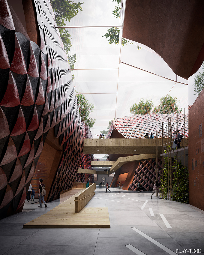 New Luxian Archeology Museum designed by EMBT [Image by PLAY-TIME]