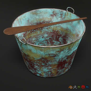 3D Game Asset- Paint Bucket