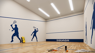 Squash Court - Bona Studio 3D