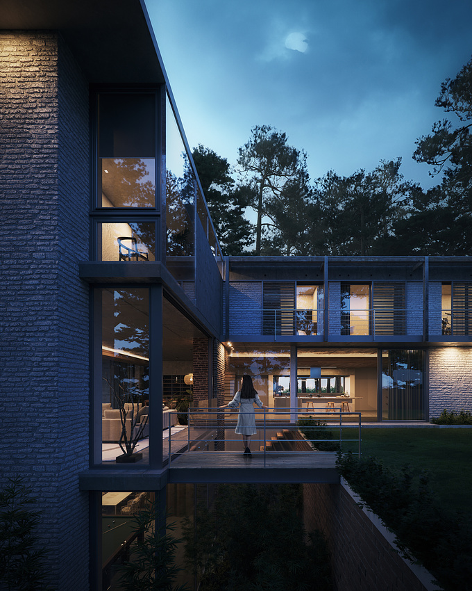Personal set of images I did of Glen 2961, an existing project done by SAOTA architects.
I had a lot of fun with this one.

Software: 3ds Max, Forest pack, Corona renderer, Photoshop
