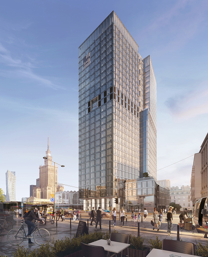 Visualisations & animations for the next landmark project
in the centre of Warsaw.