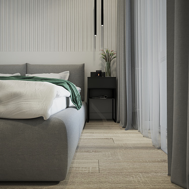 Bedroom in minimalism 