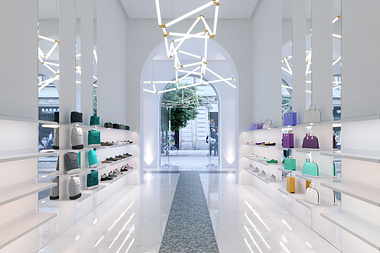 White boutique Interior view1