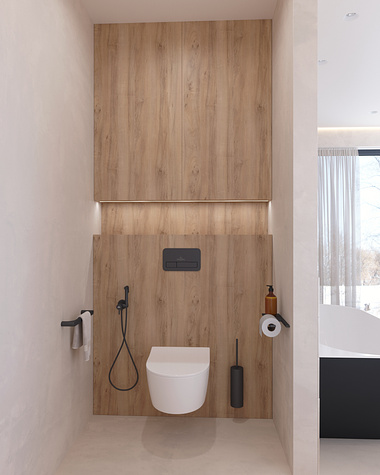 Interior design concept for bathroom