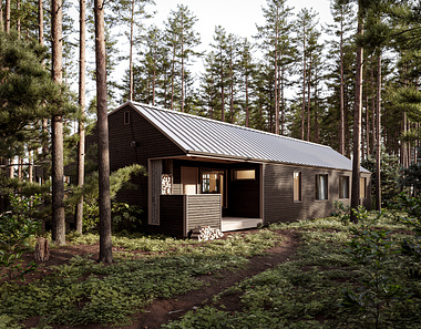 CGI - Lockeport House in the forest