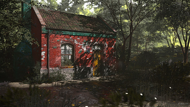 Old House in a Forest