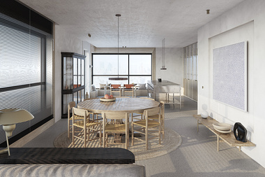 APARTMENT WITH PANORAMIC VIEW IN WARSAW | CGI