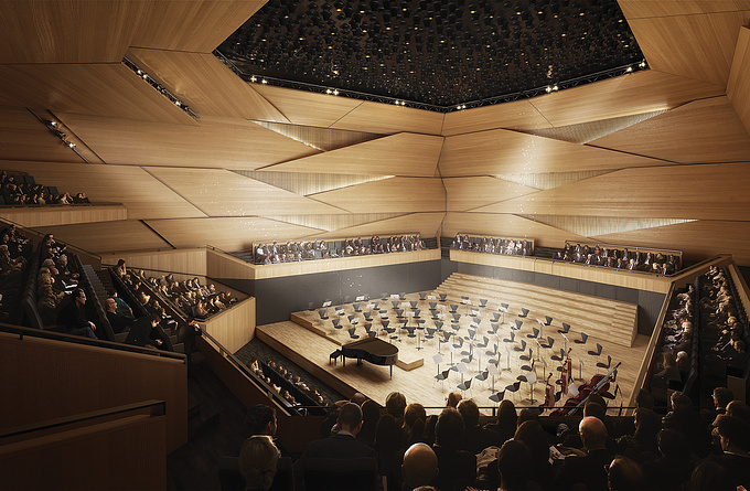 Pichler & Traupmann Architekten - http://www.pxt.at/news
Competition for the Academy of Music in Krakow