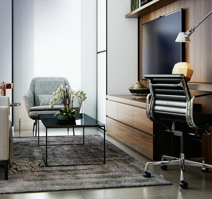 Living Room Design by Hariri Pontarini Design Inc.