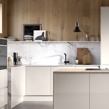 Helsinki Gloss White Kitchen Interior