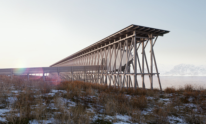 CGI - STEILNESET MINNESTED by Peter Zumthor and Louise Bourgeois - honors the victims of 17th-century Witch trials in Vardø, above the Arctic Circle in Norway’s northeastern reaches.

Rendered in 3dstudio max , vray
Composited in photoshop. zbrush

