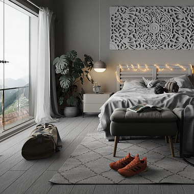 Scandinavian Theme bedroom