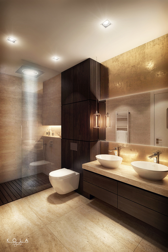  - http://
Interior visualizations in a new residential building, located in Saudi Arabia. 
Bathroom panorama 360: www.facebook.com/kolastudio