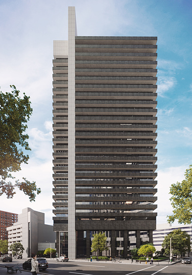 3D Exterior Rendering of Birmingham Commercial Building
