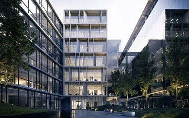 Architectural Visualization of an Office building in Frankfurt