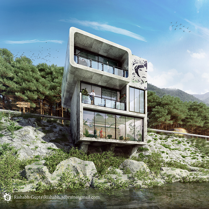 Software Used 3dsmax,vray,photoshop,NikCollection

FUll-https://www.behance.net/gallery/47054949/slope-house