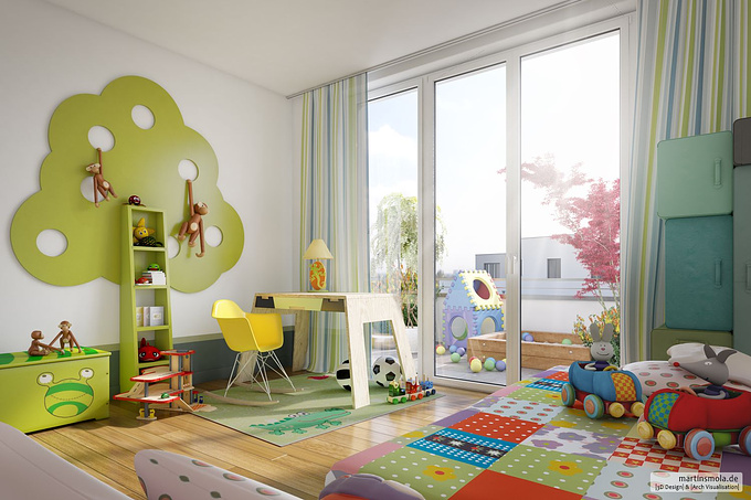  - http://https://www.behance.net/martinsmola
Here is one of my design proposal children's room. 
3Dmax|Vray|Ps

Here is my online Portfolio
