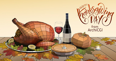 Happy Thanksgiving Day from ArchiCGI Team!