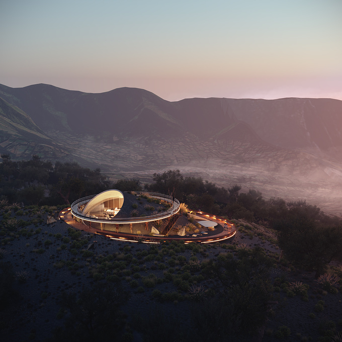 A coffee shop that blends with nature. Bromo will have this beautiful architecture soon. Designed by the only RADar.