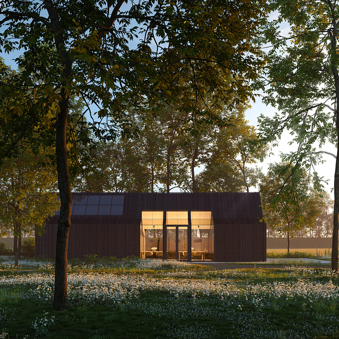 Image set for the pavilion 'Heemhoes' in Hengelo, commissioned by StudioDAT architects.