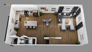 3d floor plan service: visualization, design, architectural, Idea, residential, company, home, apartment,  house, ground floor