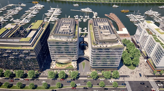 IFMM created a series of short animations, numerous illustrations and a website to market the stunning office buildings by Shop Architects known as 670 and 680 Maine Avenue. These two buildings are part of the second phase of The District Wharf developed by Hoffman Madison Waterfront which opened in the Fall of 2022.