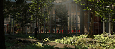 Office Building Courtyard