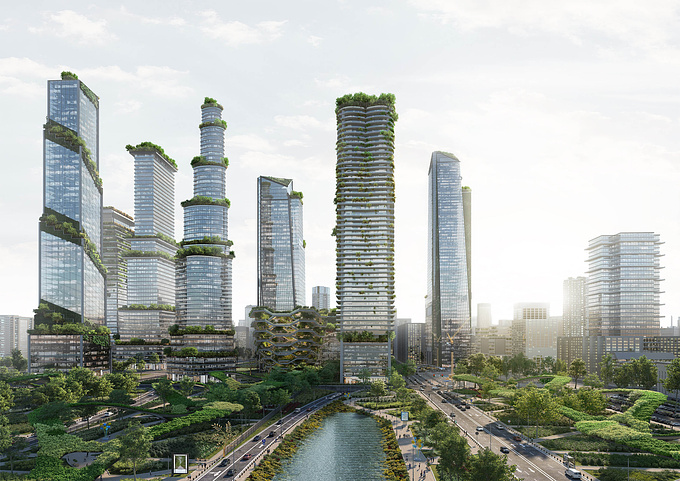 Meliora illustrates one possible and breathing green development between the City and the Nature for the next twenty years in Hudson Yards, NY.