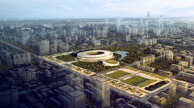 Beijing Sinobo Sports Park Stadium M317 Development