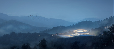 “Out of Landscape, Into Nature”— Chan Town Showroom Design, Jiangxi Province / GWP Architects